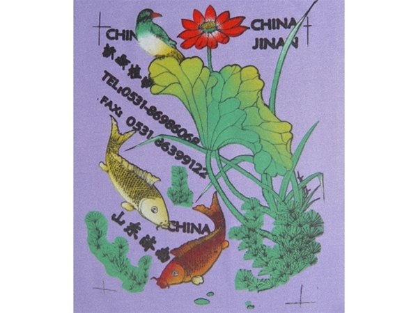 渐变植绒图案